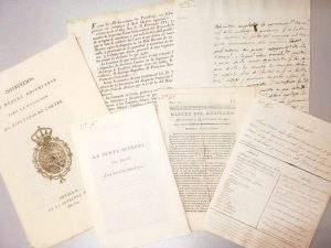 Documentos normativos anexos al texto principal del Manuscrito. Archivo Regional de la Comunidad de Madrid.